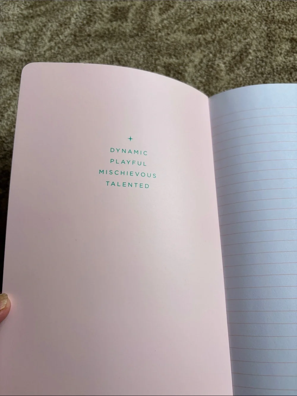 Gemini Mint Notes Notebook – Mint Green Hardcover with stickers